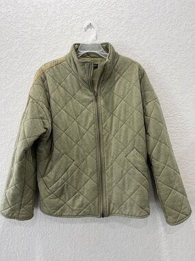 bagatelle Quilted Olive Green Women's Jacket
